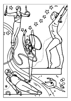 Enhance your love for gymnastics with our printable coloring sheets pages