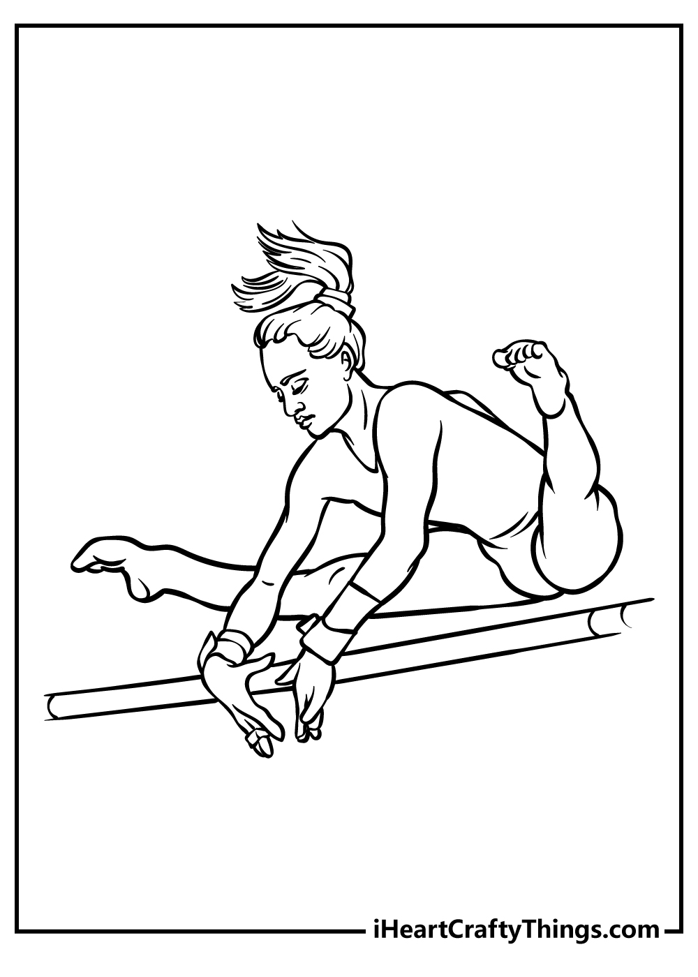 Gymnastics coloring pages free printables