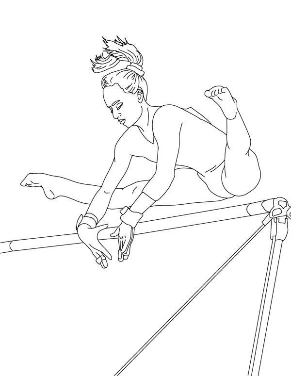 Coloring pages perfect gymnastics coloring pages