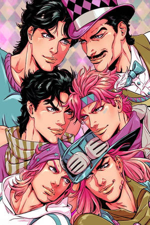 Download gyro zeppeli and friends wallpaper