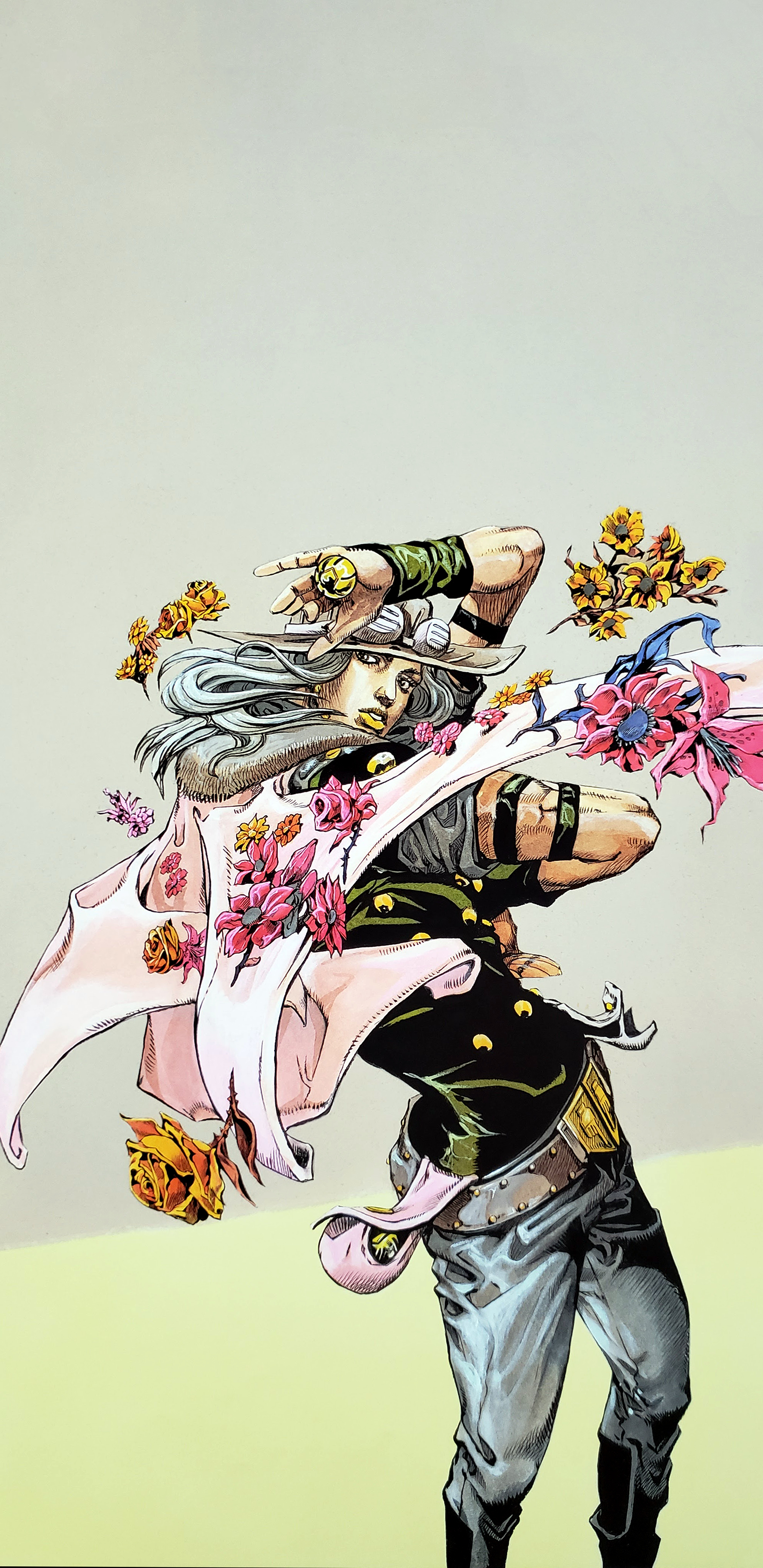 Posting a wallpaper a day until stone ocean is animated day gyro zeppeli rjojowallpapers