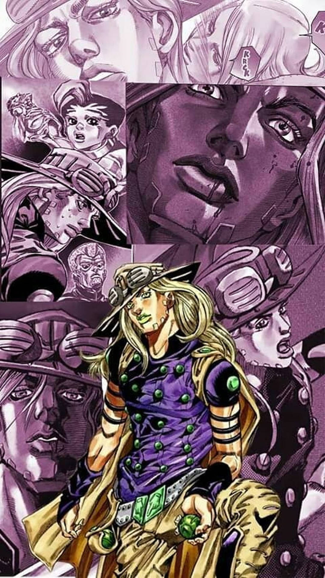 Download collage of gyro zeppeli wallpaper