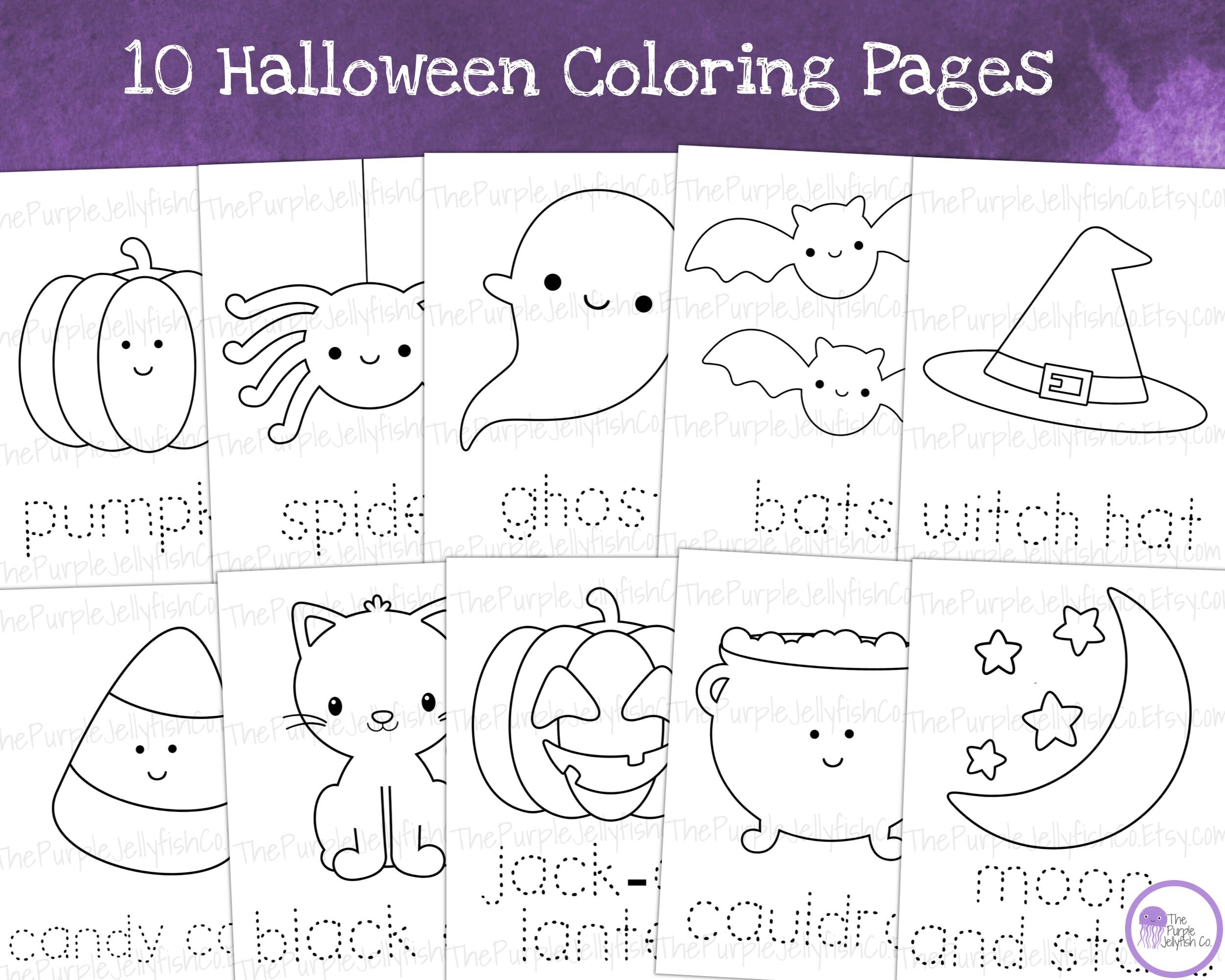 Halloween coloring pages for kids coloring pages printable halloween preschool unit coloring book for toddlers halloween activity sheets