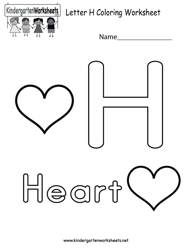 This is a cute letter h coloring worksheet this would be a fun learning activity for kids you can â alphabet worksheets preschool worksheets preschool letters