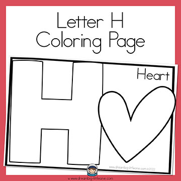 Alphabet coloring sheet for preschool age kids