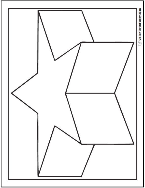 Shape coloring pages â digital pdf squares circles triangles