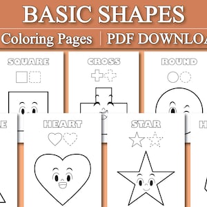 Shape coloring pages