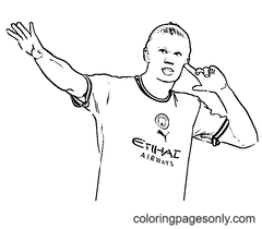 Famous soccer players coloring pages