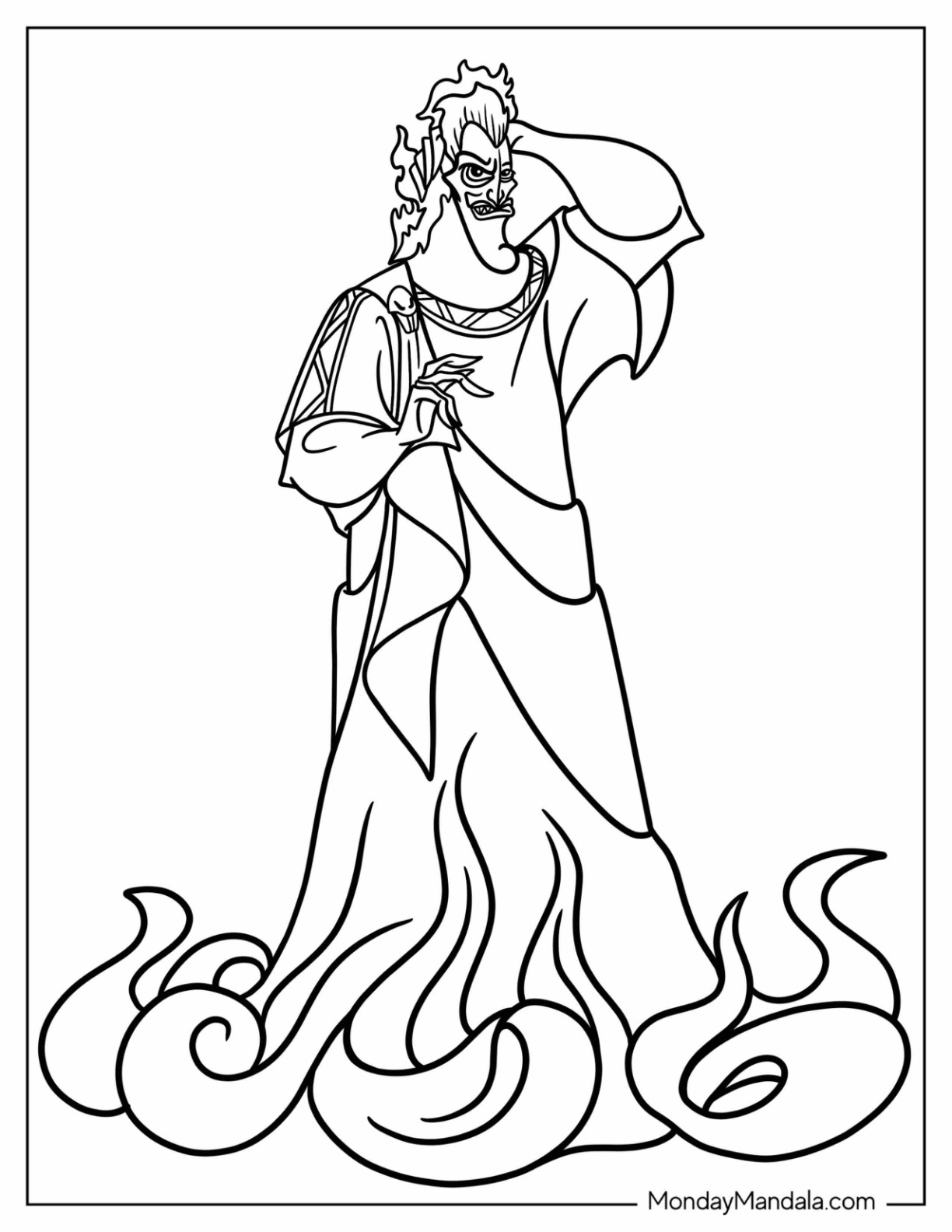 Disney villain coloring pages free pdf printables