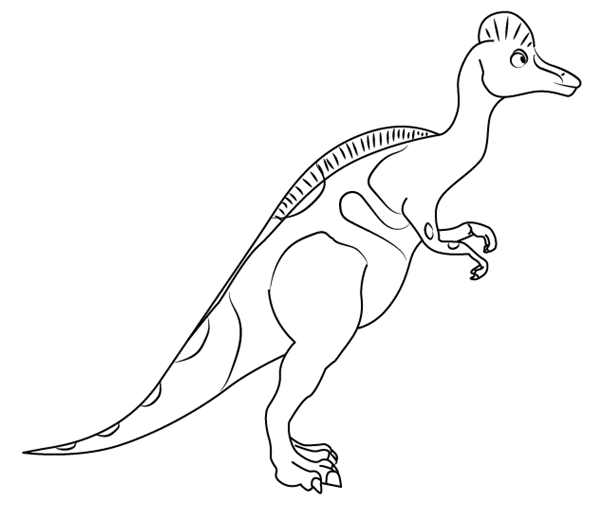 Hadrosaurus coloring pages