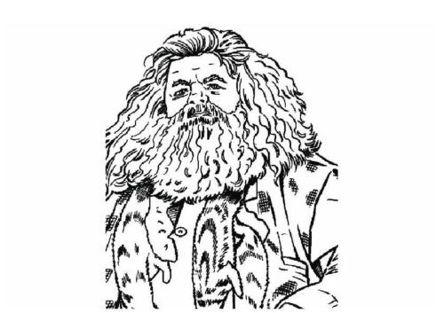 Rubeus hagrid coloring page