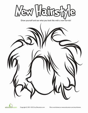 Hairstyle coloring wild punk worksheet education coloring pages hair color crazy hair color