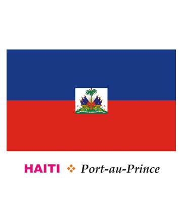 Haiti flag coloring pages for kids to color and print