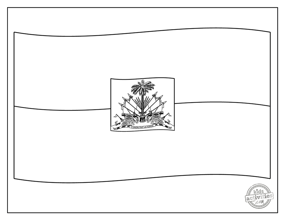 Culturally rich haiti flag coloring pages kids activities blog