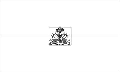 Coloring page for the flag of haiti