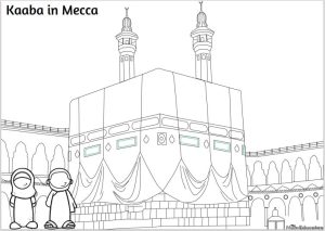 Hajj colouring pages for kids