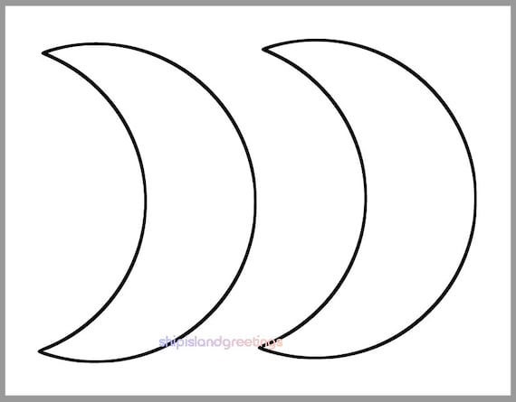 Printable moon template