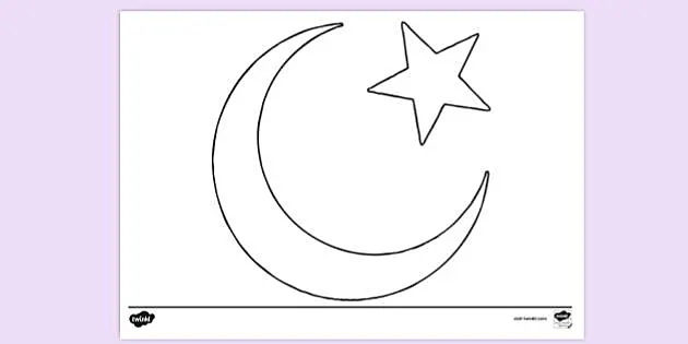 Moon template printable teaching resources usa