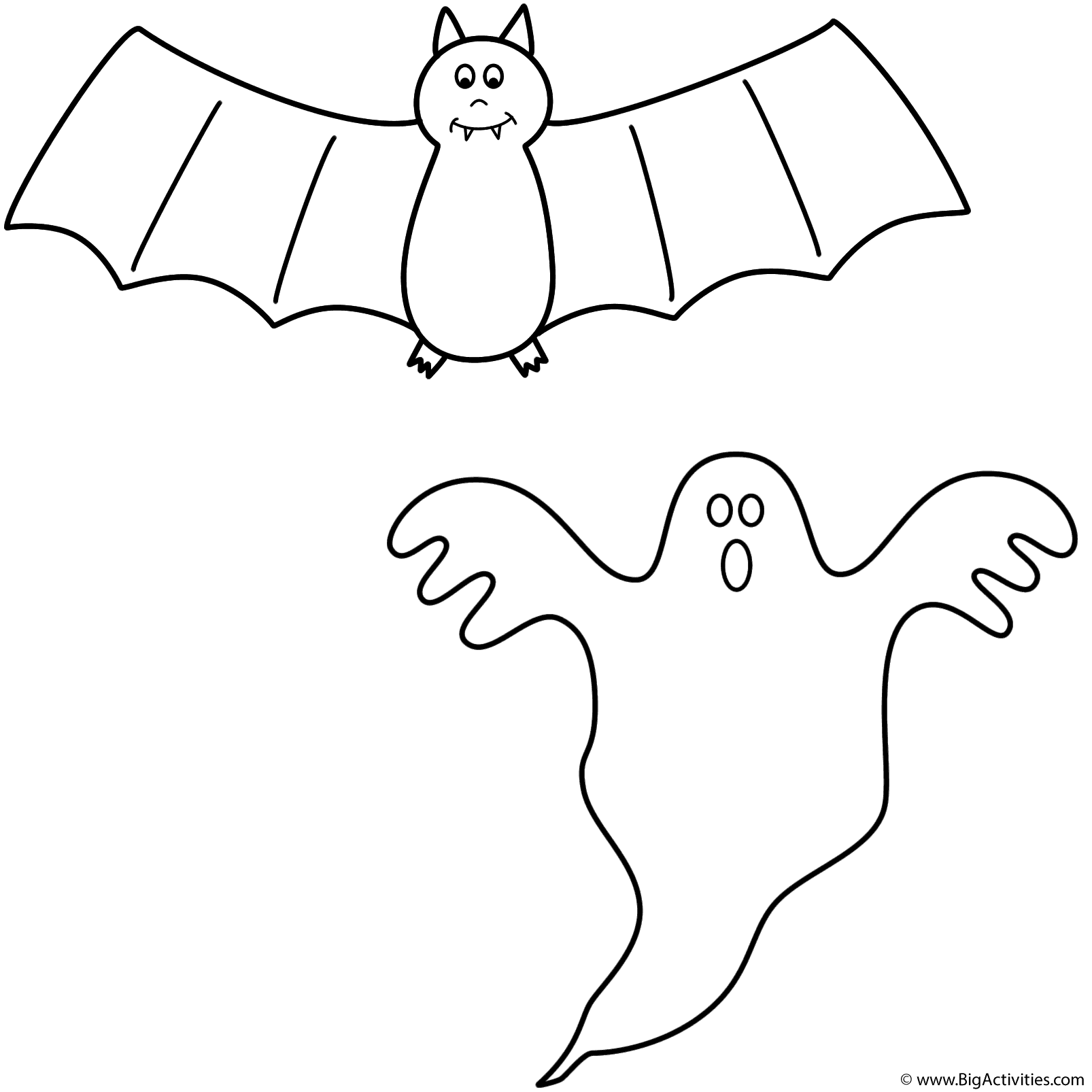 Bat with ghost