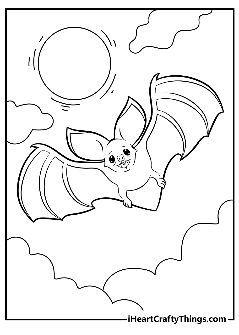 Bat coloring pages free printables