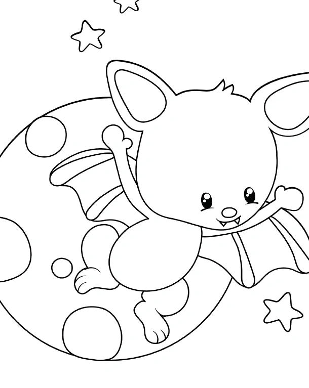 Download these free halloween bat coloring pages for kids