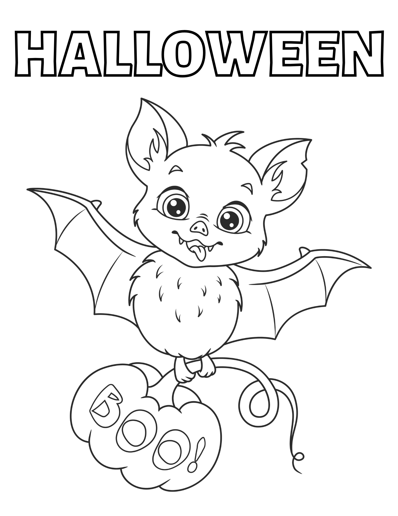 Bat themed free halloween coloring pages printable â