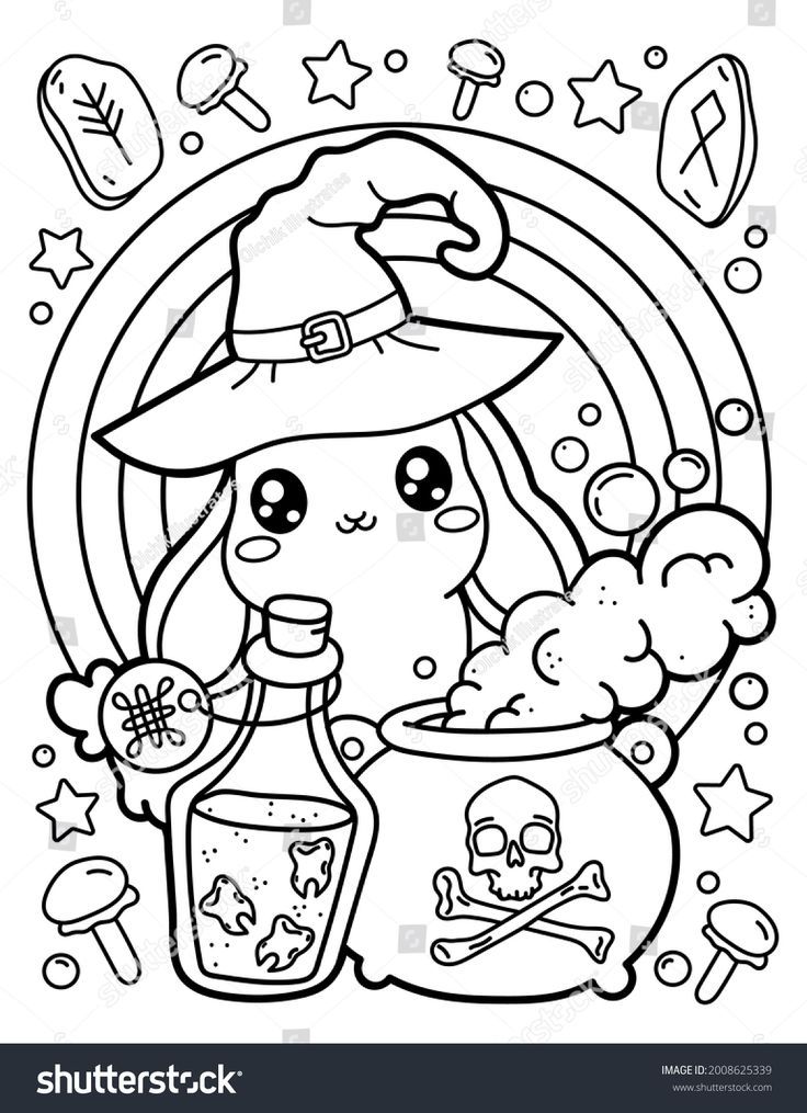 Witch bunny bunny coloring pages halloween coloring pages halloween coloring book