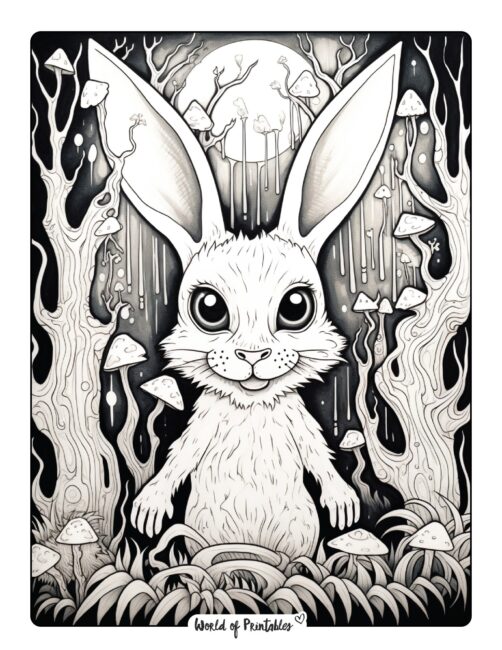 Bunny coloring pages