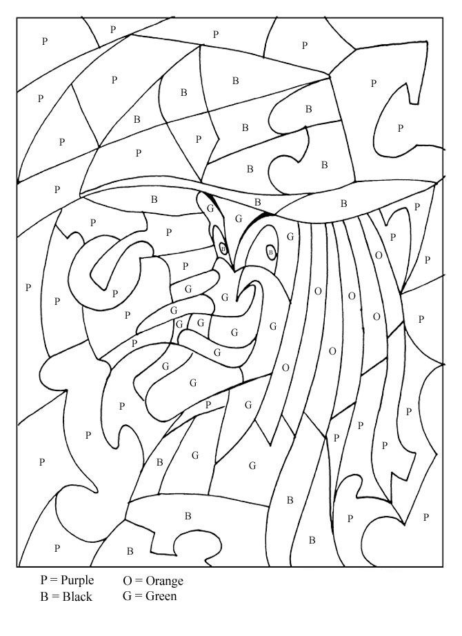 Color by letters coloring pages