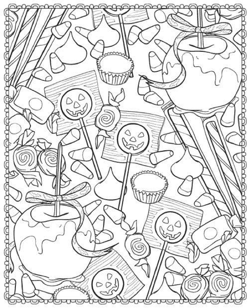 Printable halloween coloring pages for adults free halloween coloring pages halloween coloring book candy coloring pages