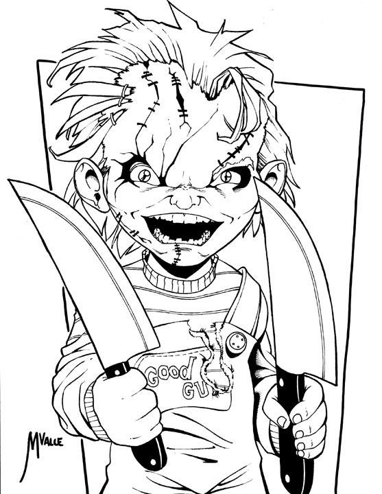 Chucky inked by mjvalle on