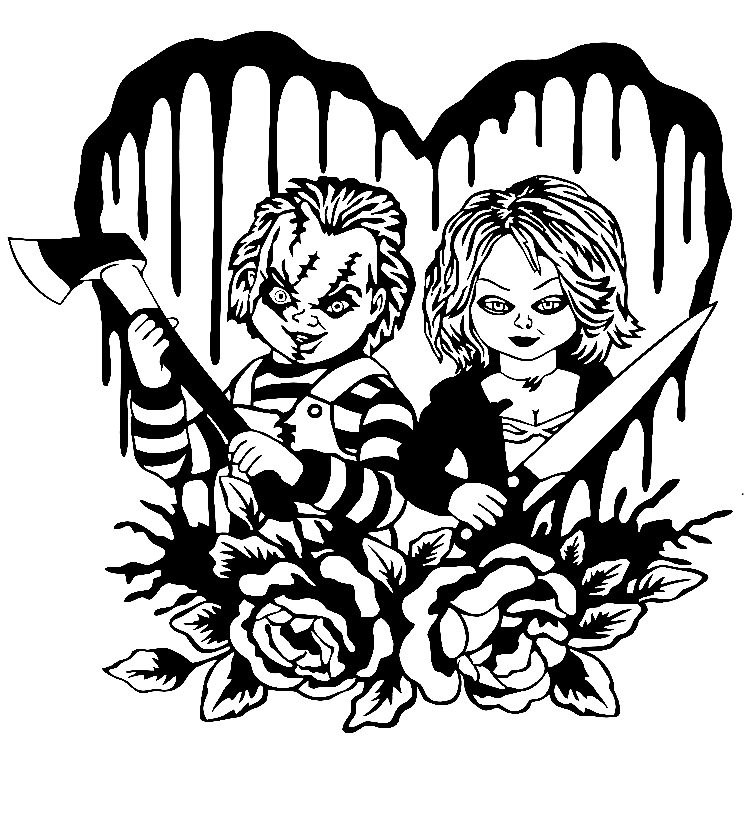 Chucky coloring pages printable for free download