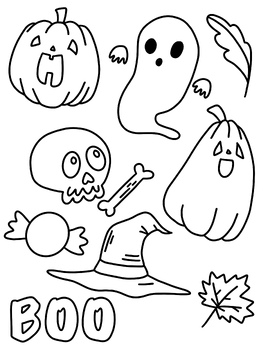 Halloween coloring pages for all kids by honeybeekids tpt