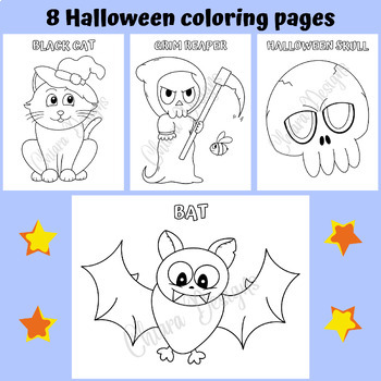Halloween coloring pages for preschool and toddlers easy halloween crafts