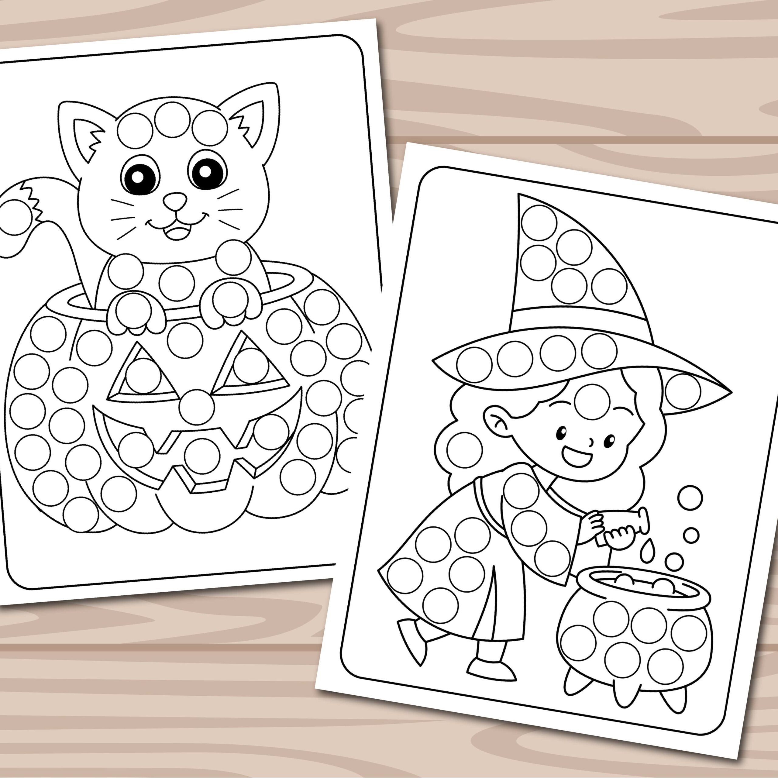 Halloween dot marker printable dot markers activity dot marker coloring pages made by teachers