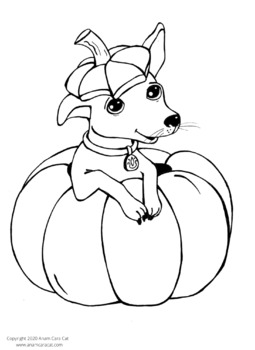 Halloween coloring pages dog in pumpkin x autumn coloring page