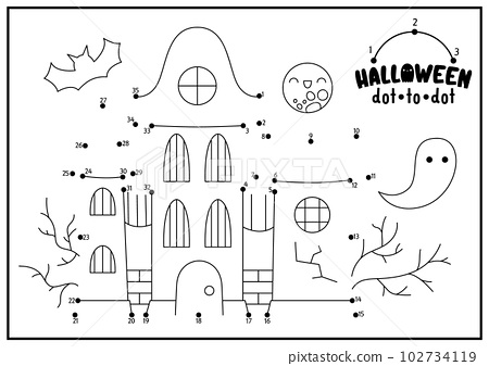 Vector halloween dot