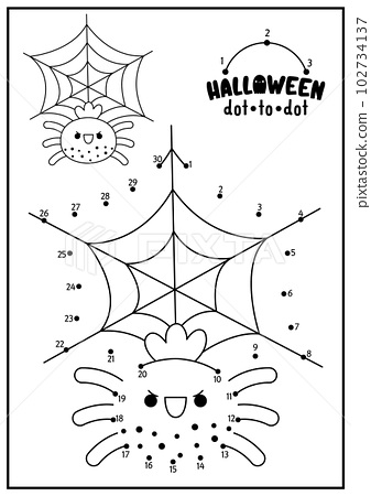 Vector halloween dot