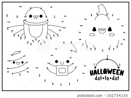 Vector halloween dot