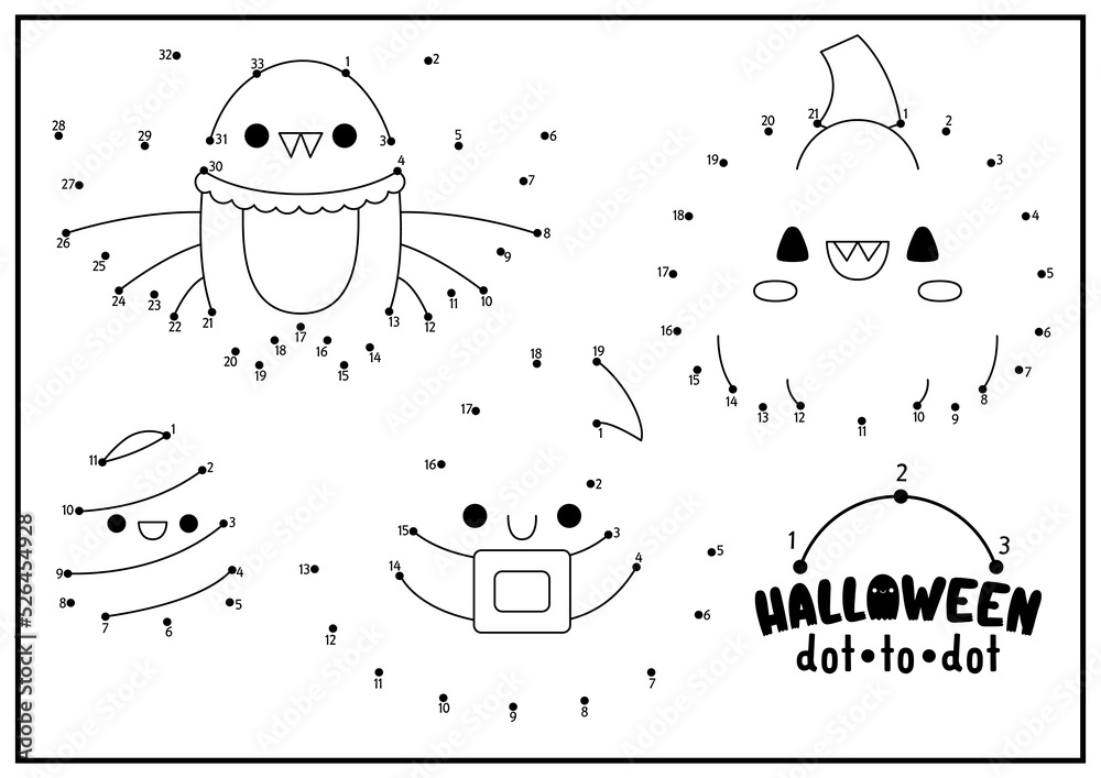 Vector halloween dot