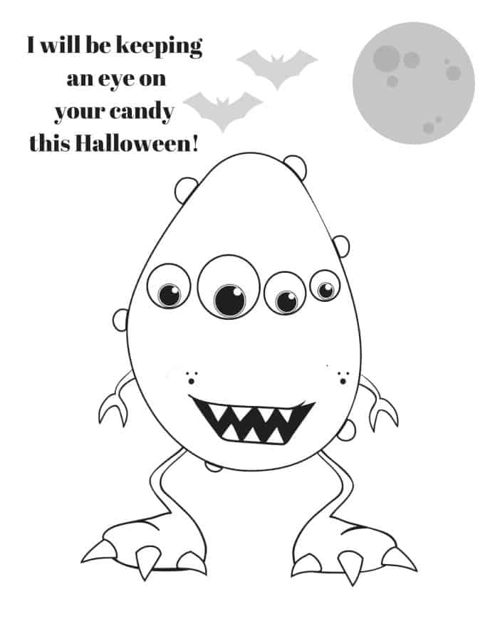 Funny halloween coloring sheets