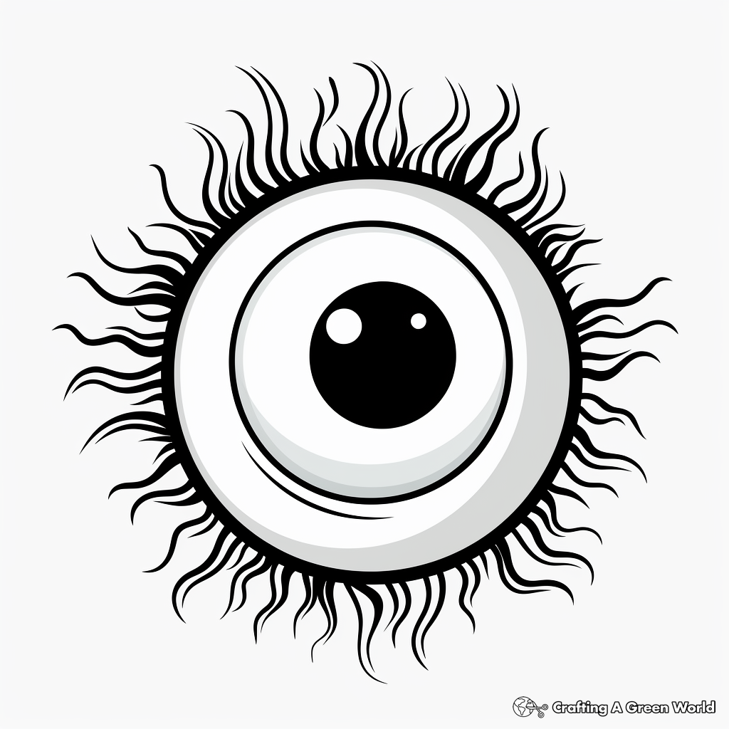 Eye coloring pages