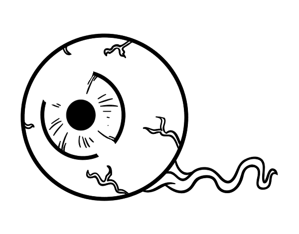 The living eye coloring page