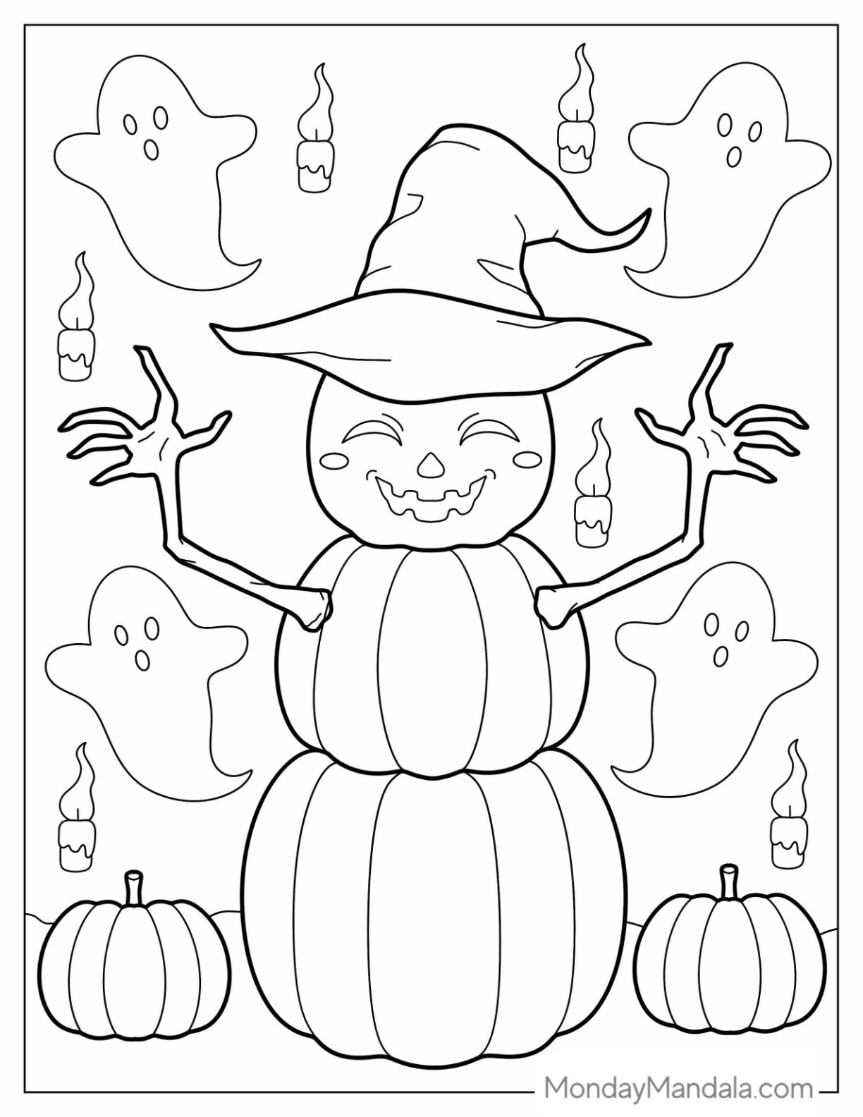 Autumn fall coloring pages free pdf printables