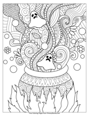 Halloween coloring page â free printable pdf from