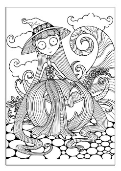 Indulge in the magic of halloween with our adult coloring pages collection pdf