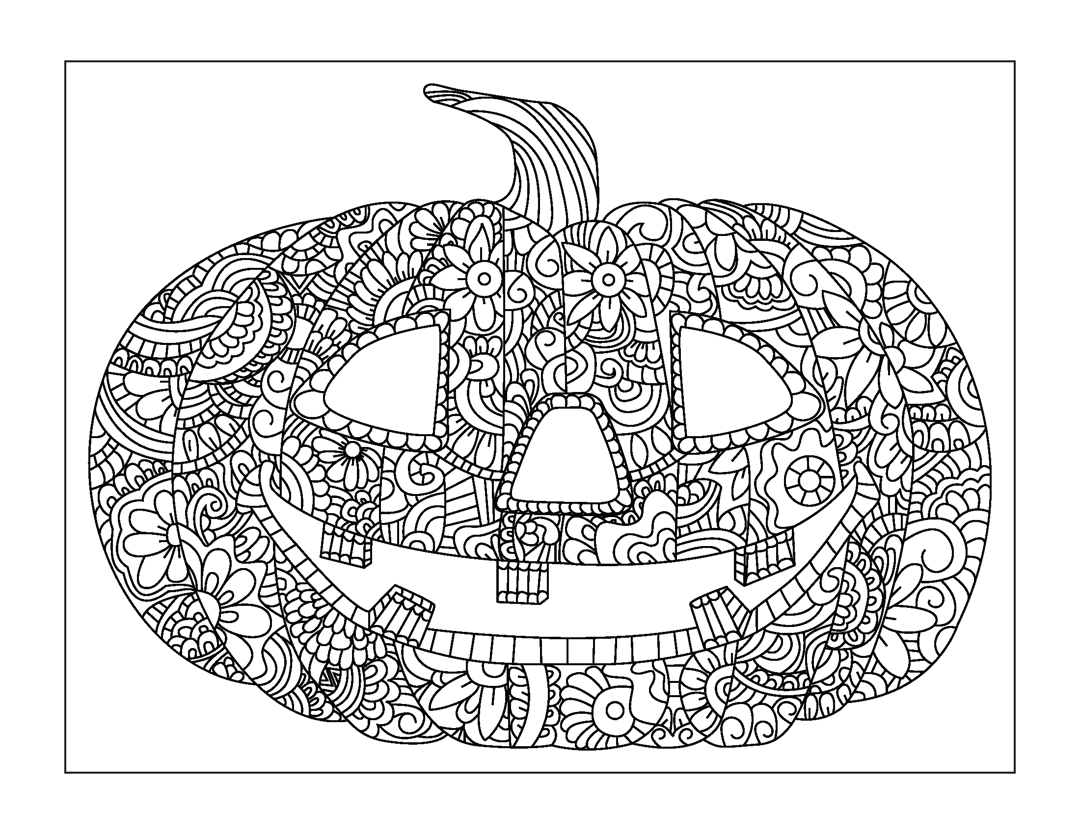 Halloween coloring pages for older kids