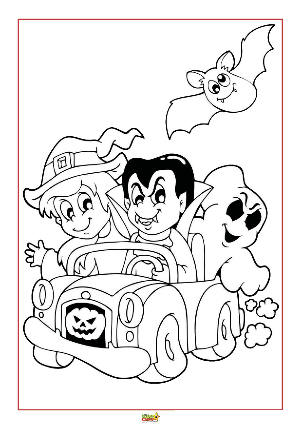 Halloween coloring pages for kids