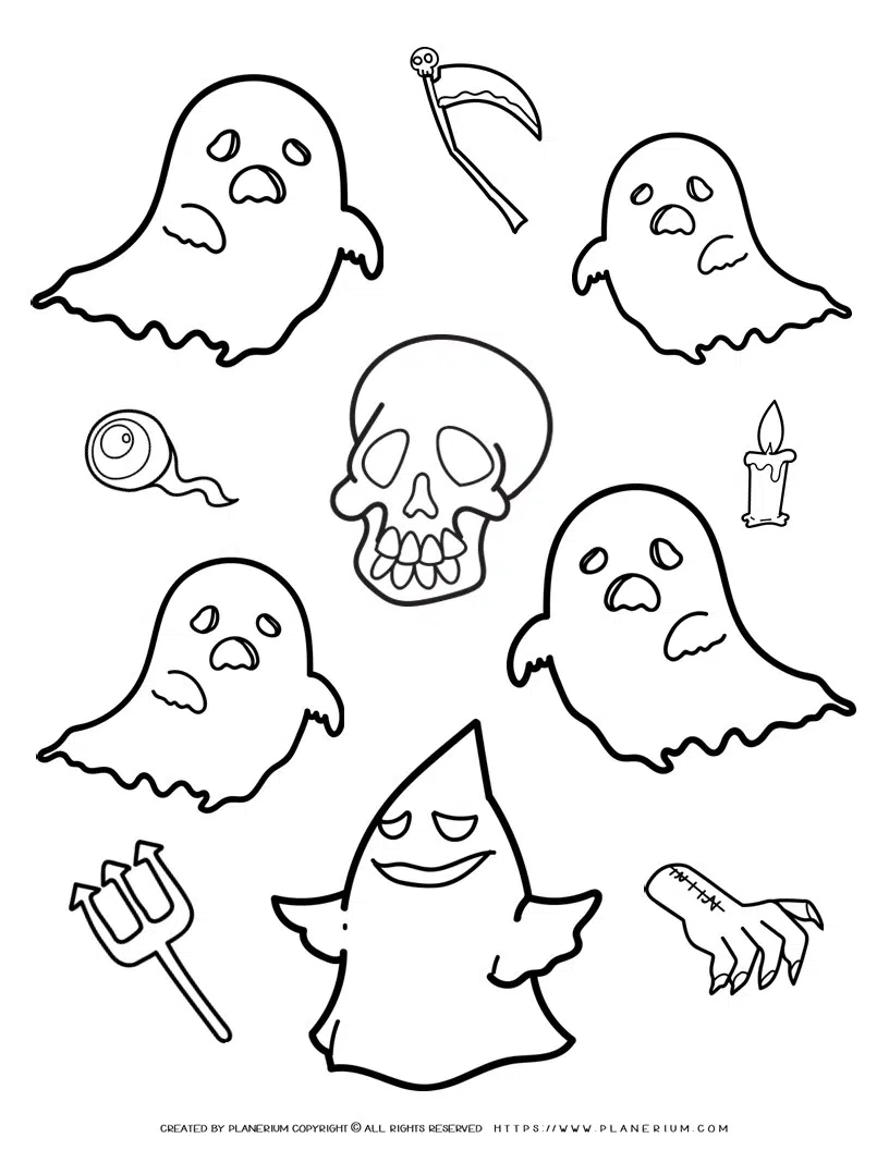 Halloween coloring page