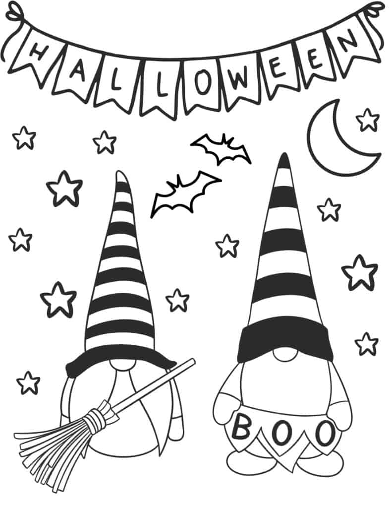 Free halloween coloring pages for kids and adults